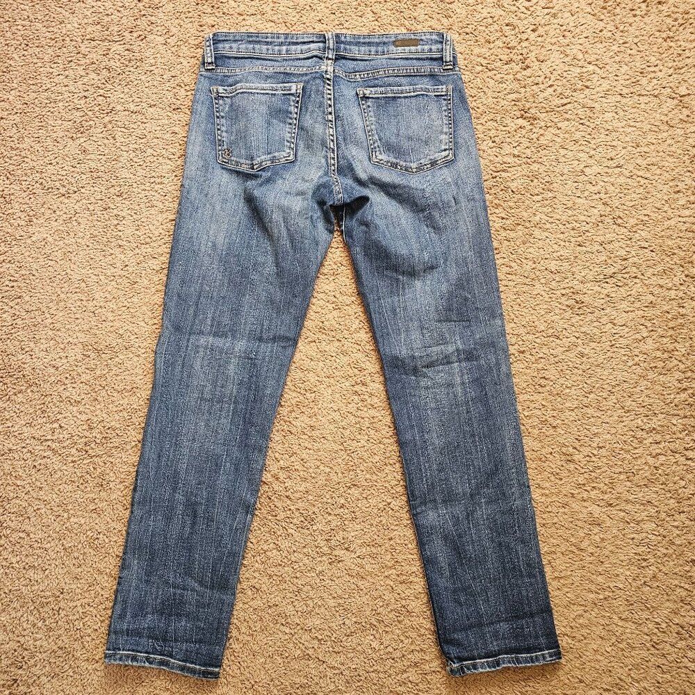 Kut From The Kloth Jeans Womens 6 Blue Catherine Boyfriend Denim Stretch Pants - Picture 2 of 9